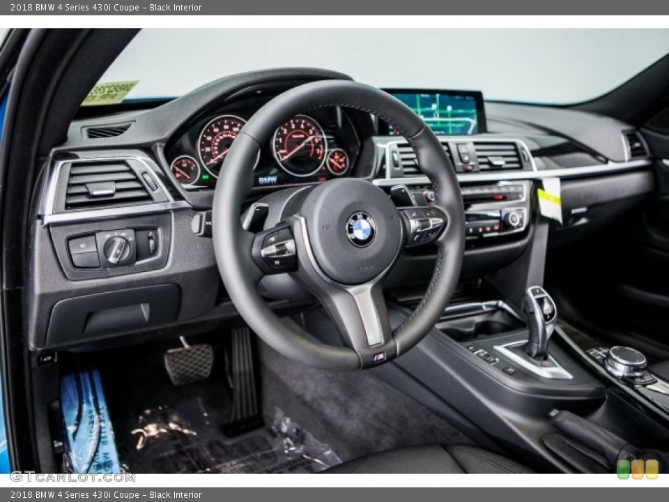 Black Interior Dashboard for the 2018 BMW 4 Series 430i Coupe #120407450