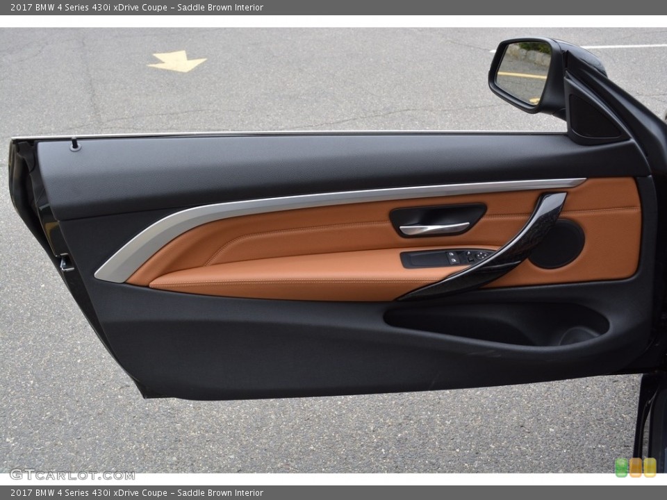 Saddle Brown Interior Door Panel for the 2017 BMW 4 Series 430i xDrive Coupe #120408509