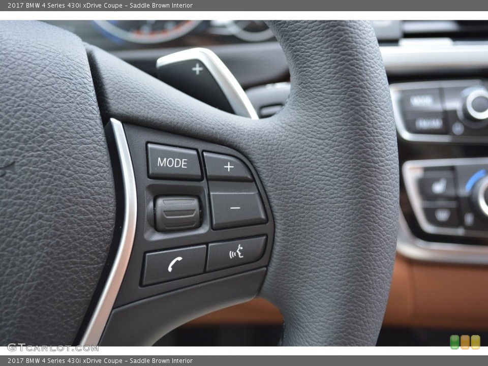 Saddle Brown Interior Controls for the 2017 BMW 4 Series 430i xDrive Coupe #120408830
