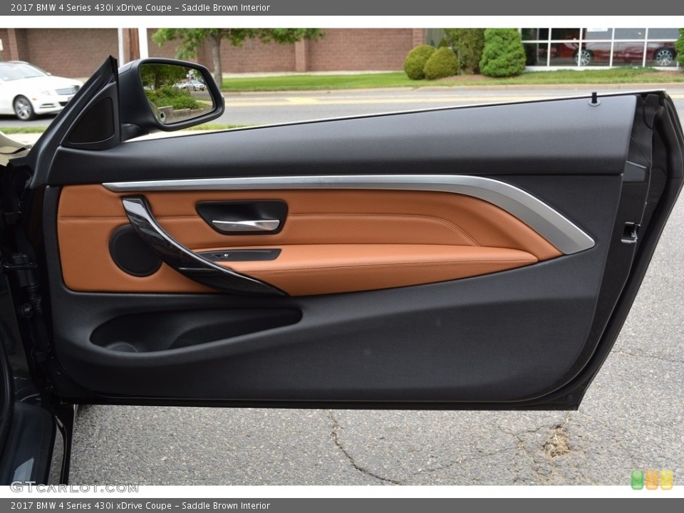 Saddle Brown Interior Door Panel for the 2017 BMW 4 Series 430i xDrive Coupe #120408939