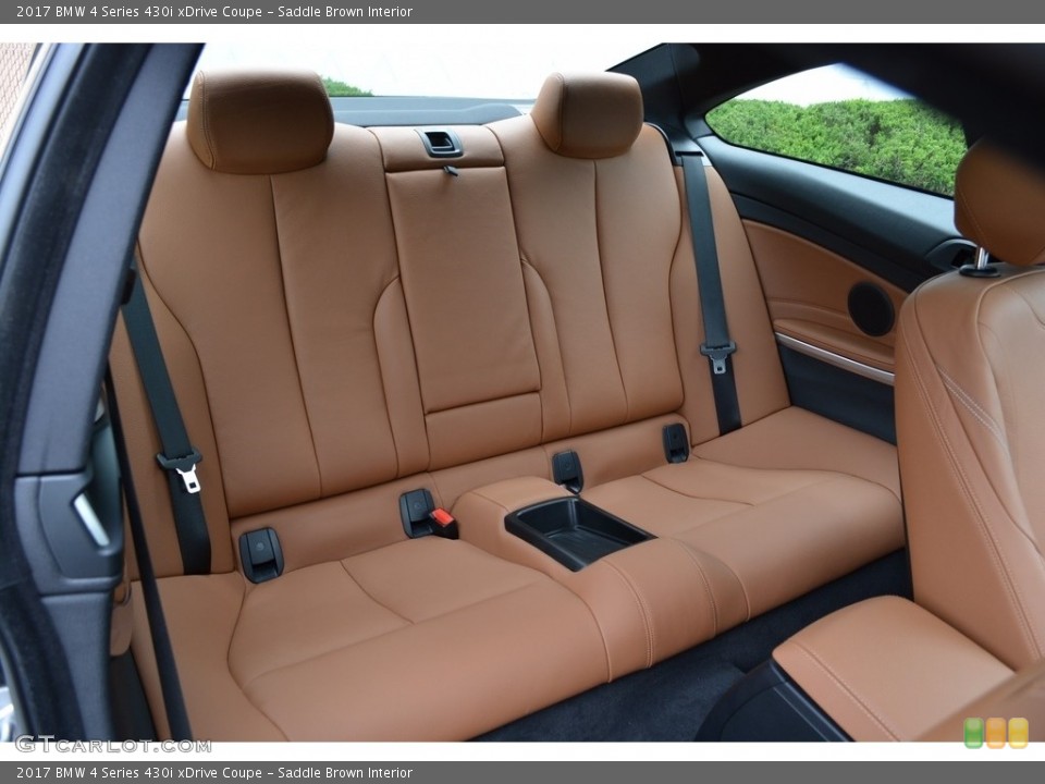 Saddle Brown Interior Rear Seat for the 2017 BMW 4 Series 430i xDrive Coupe #120408965
