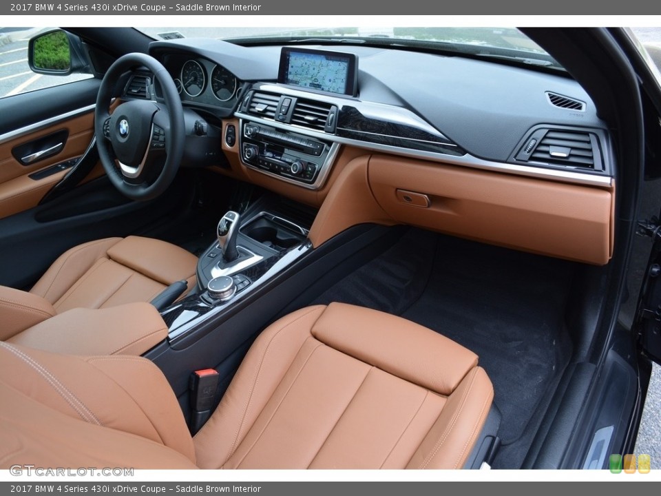 Saddle Brown Interior Dashboard for the 2017 BMW 4 Series 430i xDrive Coupe #120408989