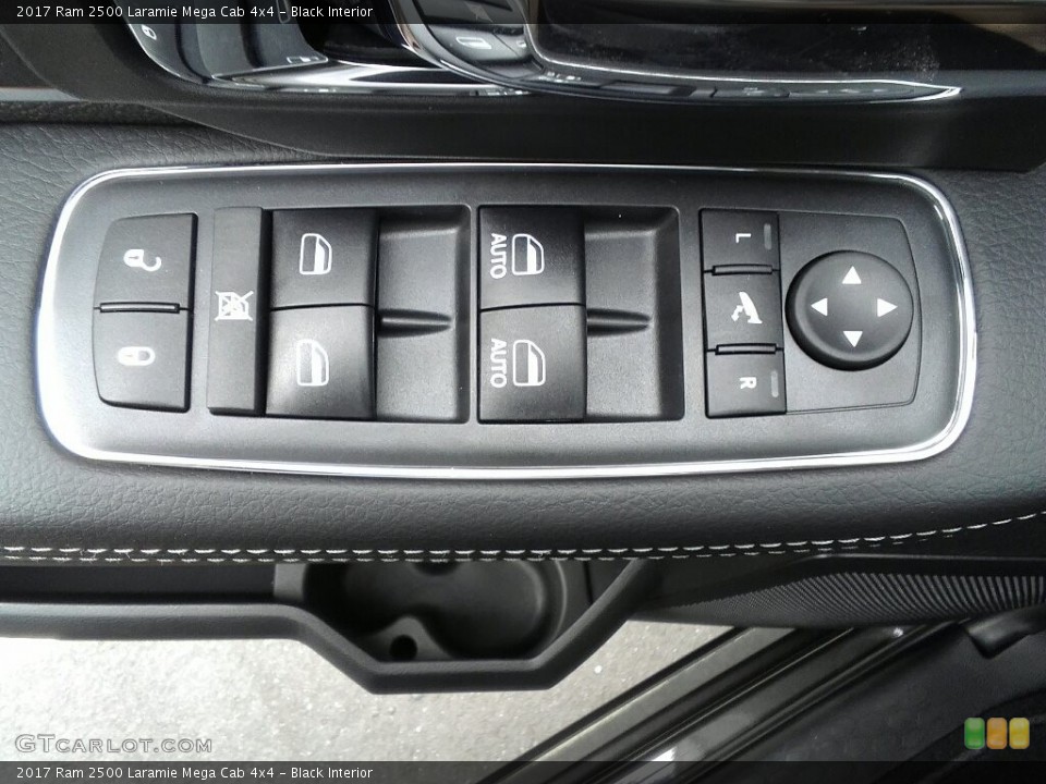 Black Interior Controls for the 2017 Ram 2500 Laramie Mega Cab 4x4 #120409360
