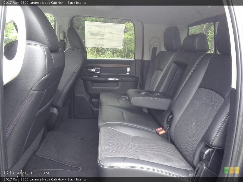 Black Interior Rear Seat for the 2017 Ram 2500 Laramie Mega Cab 4x4 #120409434
