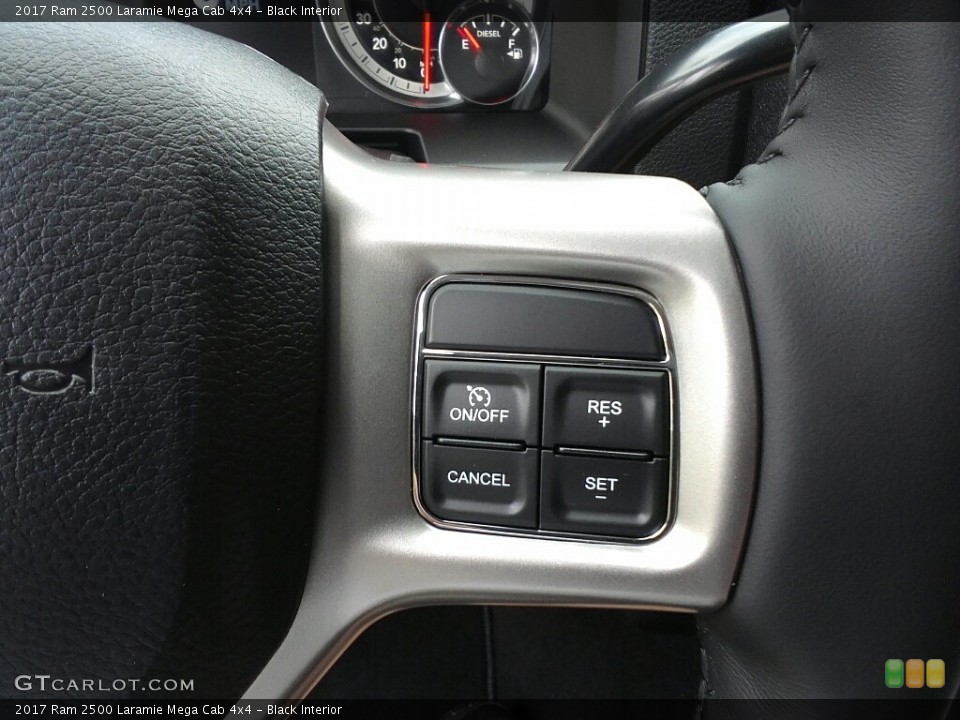 Black Interior Controls for the 2017 Ram 2500 Laramie Mega Cab 4x4 #120409625
