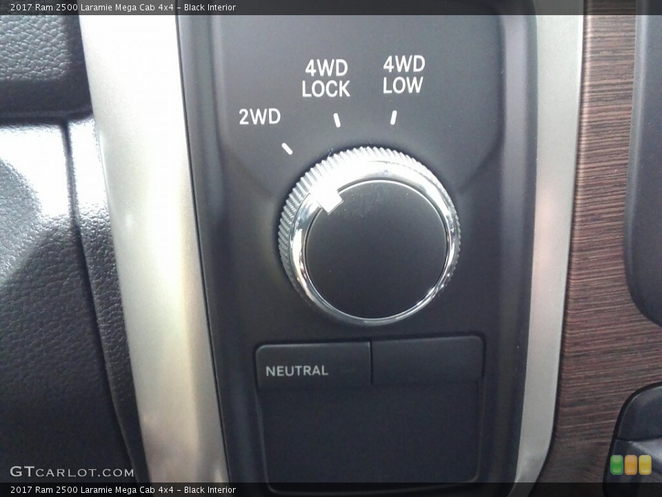 Black Interior Controls for the 2017 Ram 2500 Laramie Mega Cab 4x4 #120409817