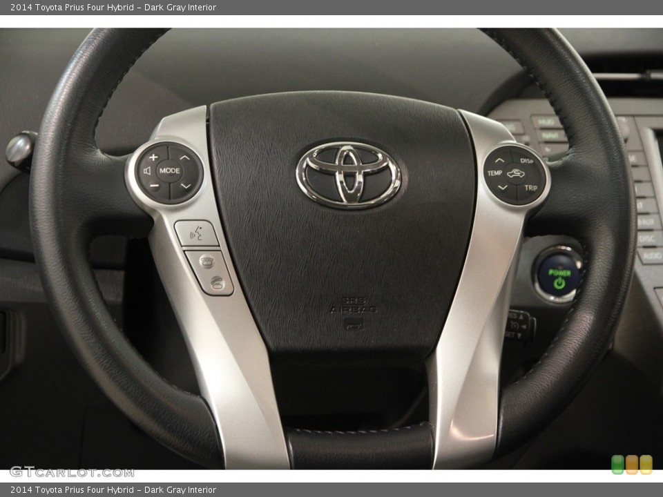 Dark Gray Interior Steering Wheel for the 2014 Toyota Prius Four Hybrid #120417338