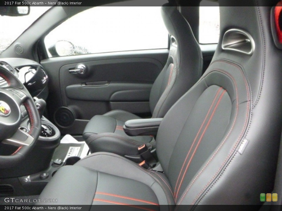 Nero (Black) Interior Front Seat for the 2017 Fiat 500c Abarth #120419876