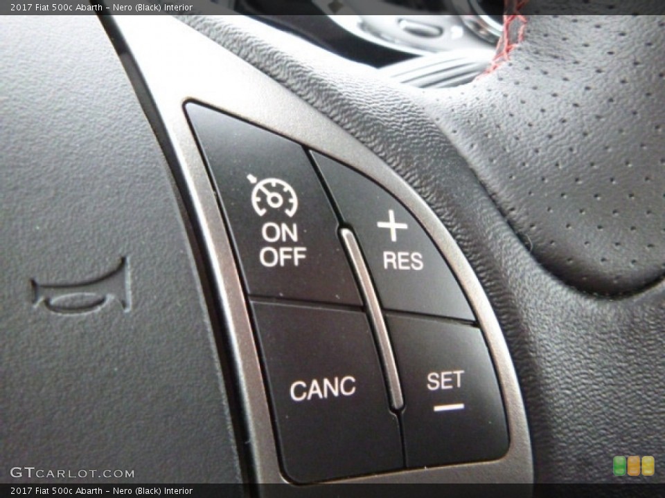 Nero (Black) Interior Controls for the 2017 Fiat 500c Abarth #120419969