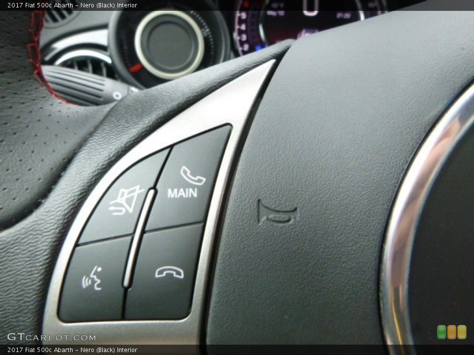 Nero (Black) Interior Controls for the 2017 Fiat 500c Abarth #120419987