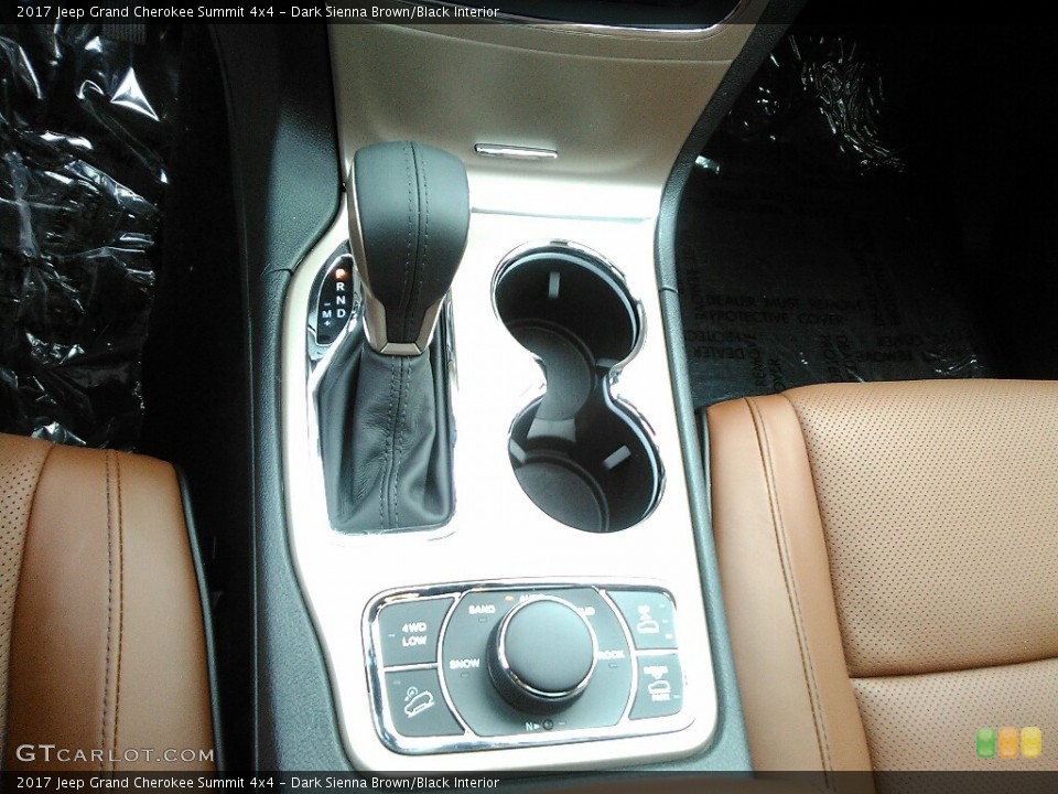 Dark Sienna Brown/Black Interior Transmission for the 2017 Jeep Grand Cherokee Summit 4x4 #120421634