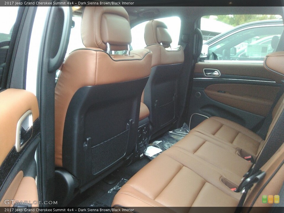 Dark Sienna Brown/Black Interior Rear Seat for the 2017 Jeep Grand Cherokee Summit 4x4 #120421706