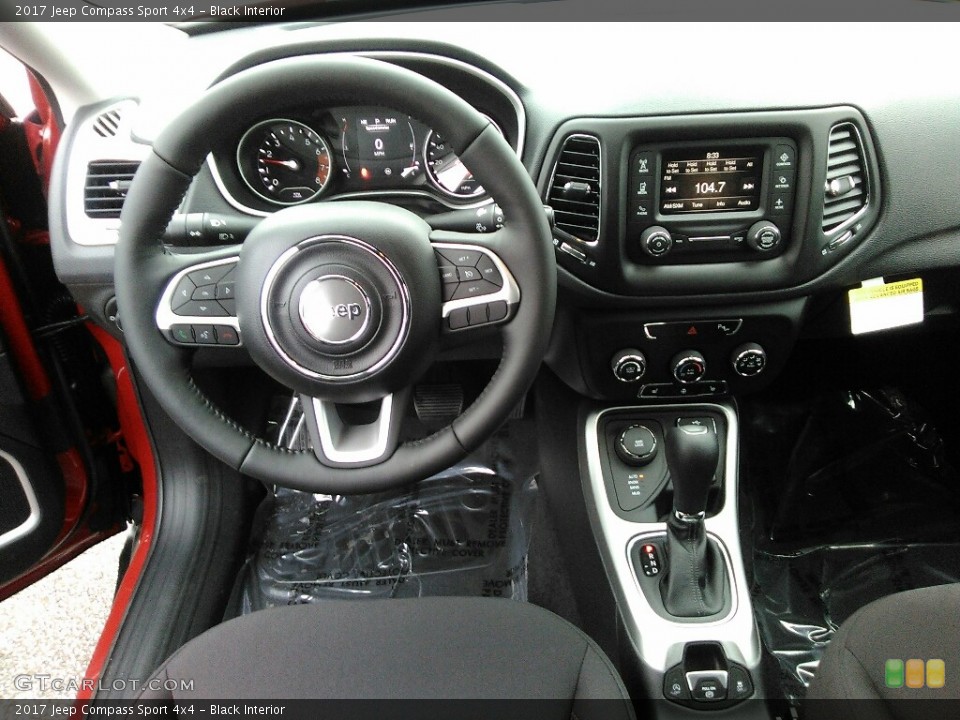 Black Interior Dashboard for the 2017 Jeep Compass Sport 4x4 #120424369