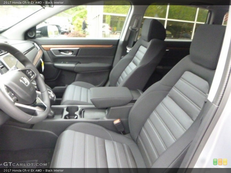 Black Interior Front Seat for the 2017 Honda CR-V EX AWD #120429280