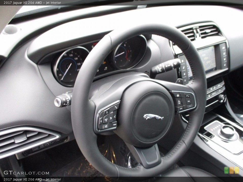 Jet Interior Steering Wheel for the 2017 Jaguar XE 20d AWD #120429358