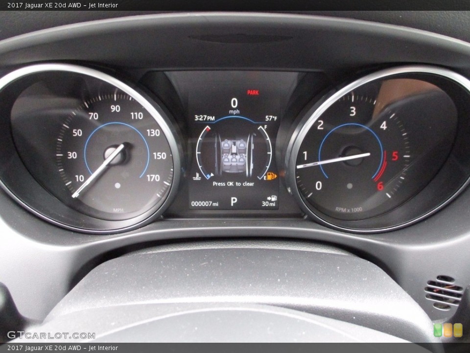 Jet Interior Gauges for the 2017 Jaguar XE 20d AWD #120429526