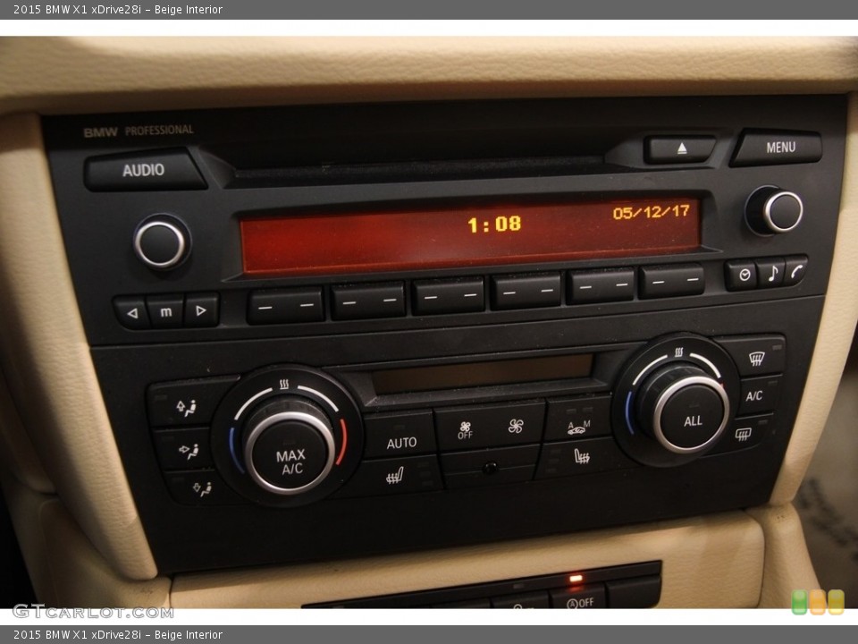 Beige Interior Controls for the 2015 BMW X1 xDrive28i #120433612