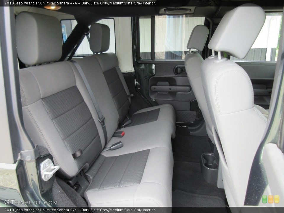 Dark Slate Gray/Medium Slate Gray Interior Rear Seat for the 2010 Jeep Wrangler Unlimited Sahara 4x4 #120438544
