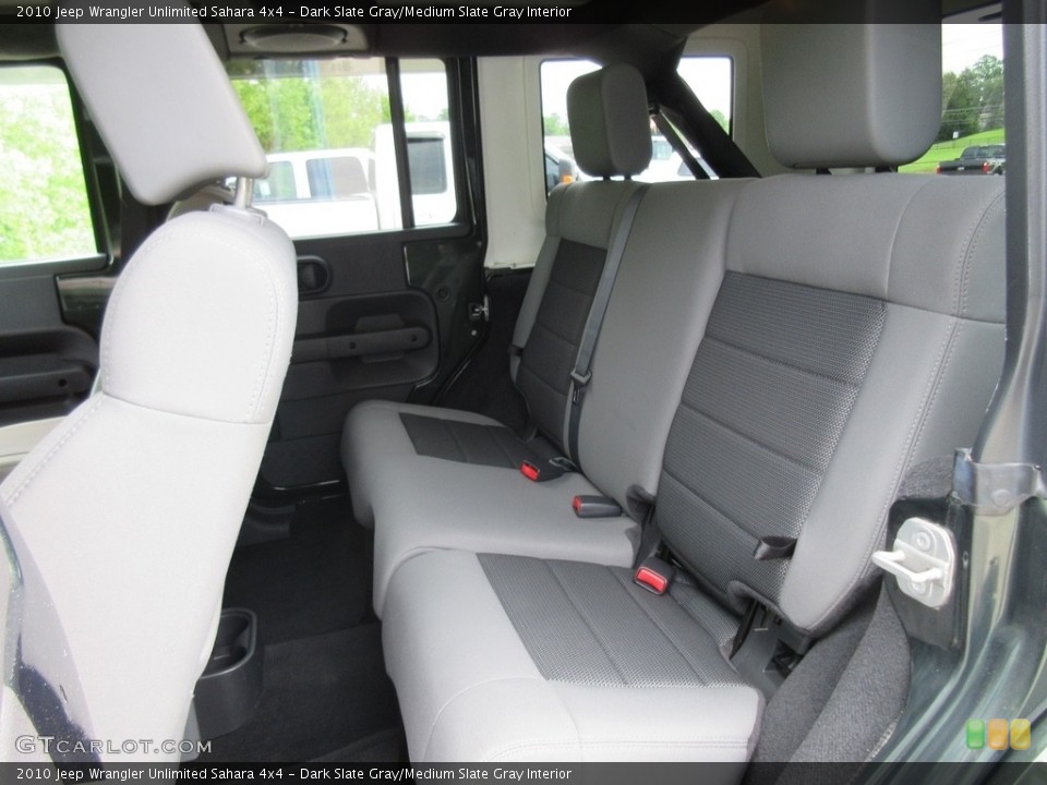 Dark Slate Gray/Medium Slate Gray Interior Rear Seat for the 2010 Jeep Wrangler Unlimited Sahara 4x4 #120438635