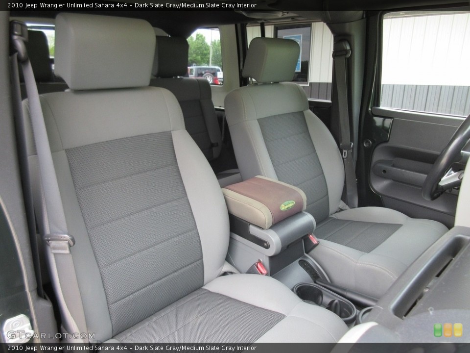 Dark Slate Gray/Medium Slate Gray Interior Front Seat for the 2010 Jeep Wrangler Unlimited Sahara 4x4 #120438778
