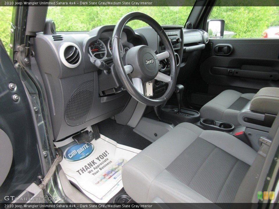 Dark Slate Gray/Medium Slate Gray Interior Photo for the 2010 Jeep Wrangler Unlimited Sahara 4x4 #120438958