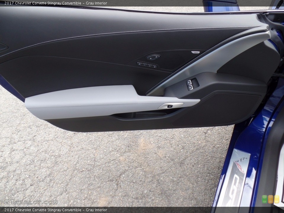 Gray Interior Door Panel for the 2017 Chevrolet Corvette Stingray Convertible #120441796