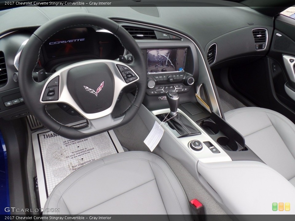 Gray Interior Prime Interior for the 2017 Chevrolet Corvette Stingray Convertible #120441883