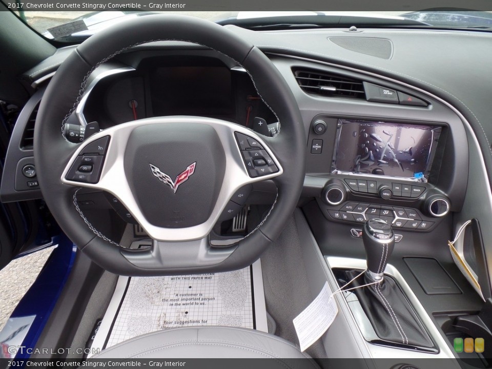 Gray Interior Dashboard for the 2017 Chevrolet Corvette Stingray Convertible #120441913