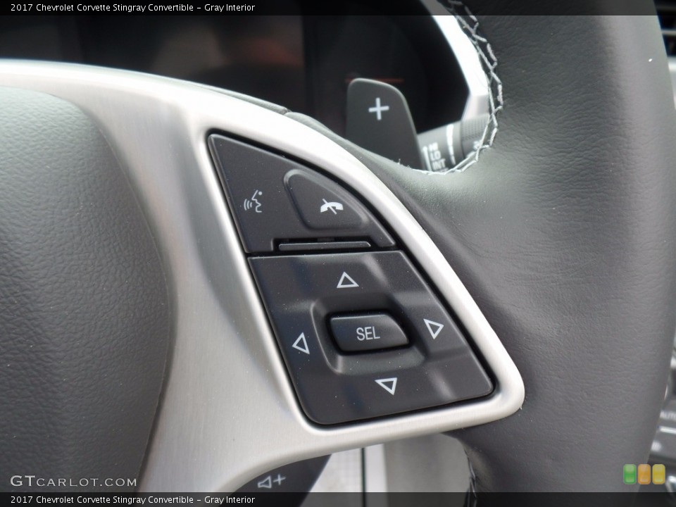 Gray Interior Controls for the 2017 Chevrolet Corvette Stingray Convertible #120441967