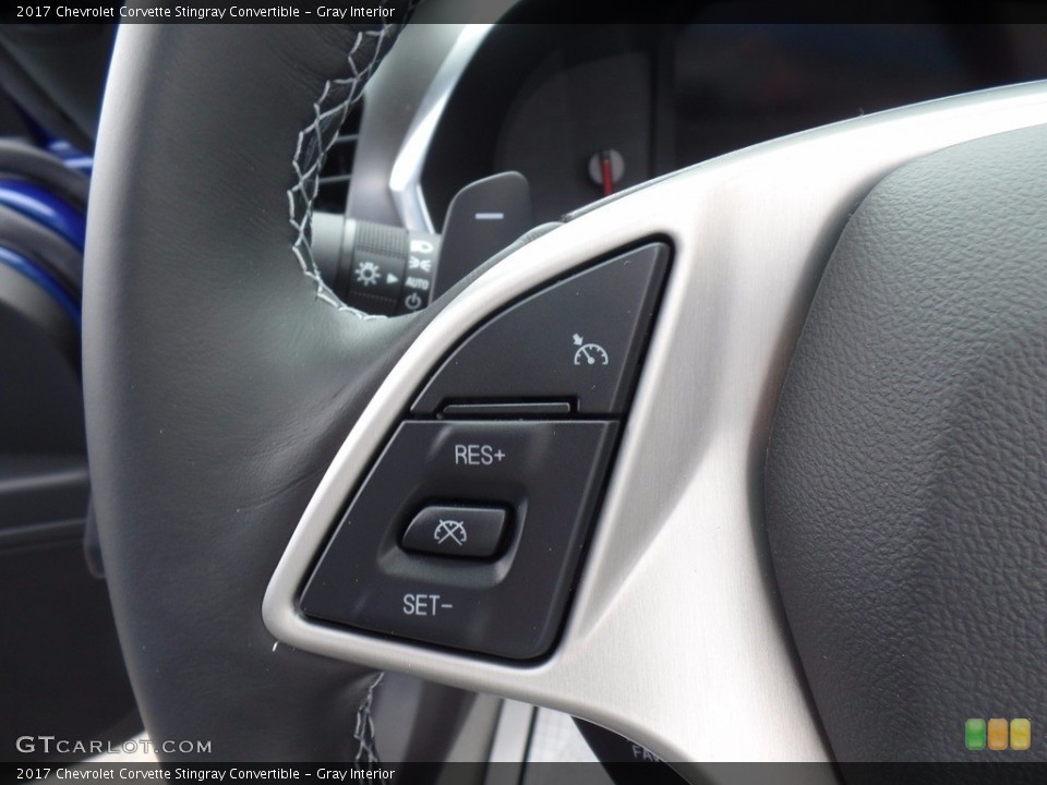 Gray Interior Controls for the 2017 Chevrolet Corvette Stingray Convertible #120441991