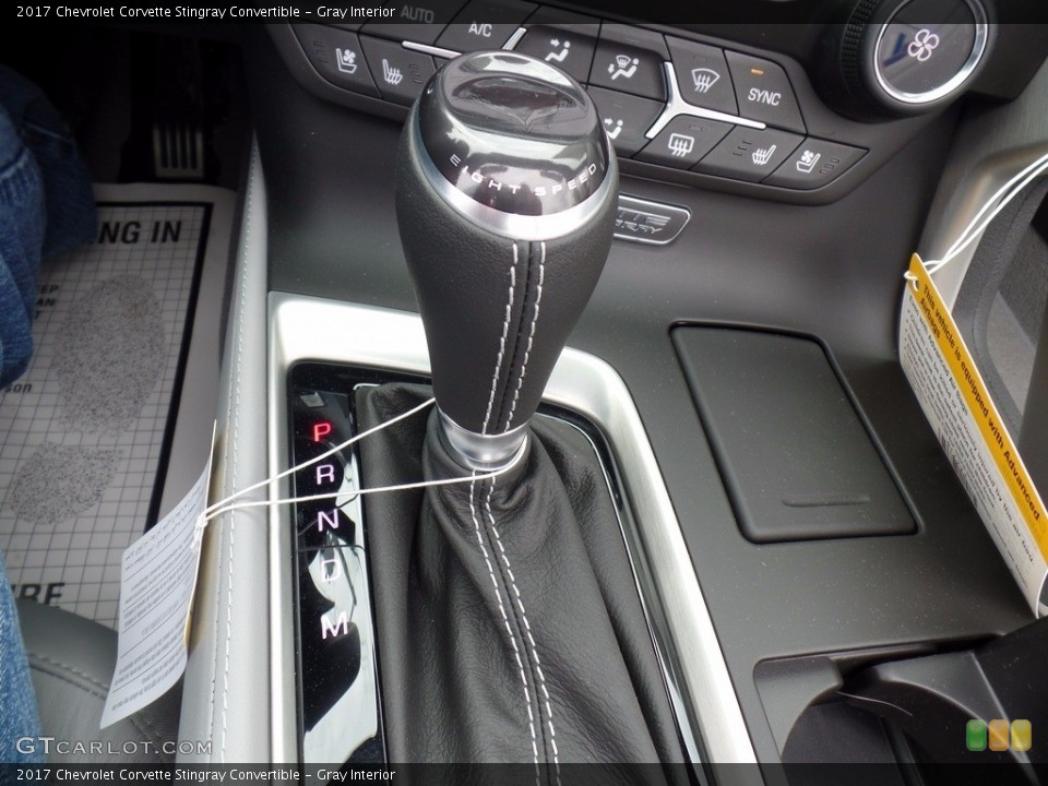 Gray Interior Transmission for the 2017 Chevrolet Corvette Stingray Convertible #120442123