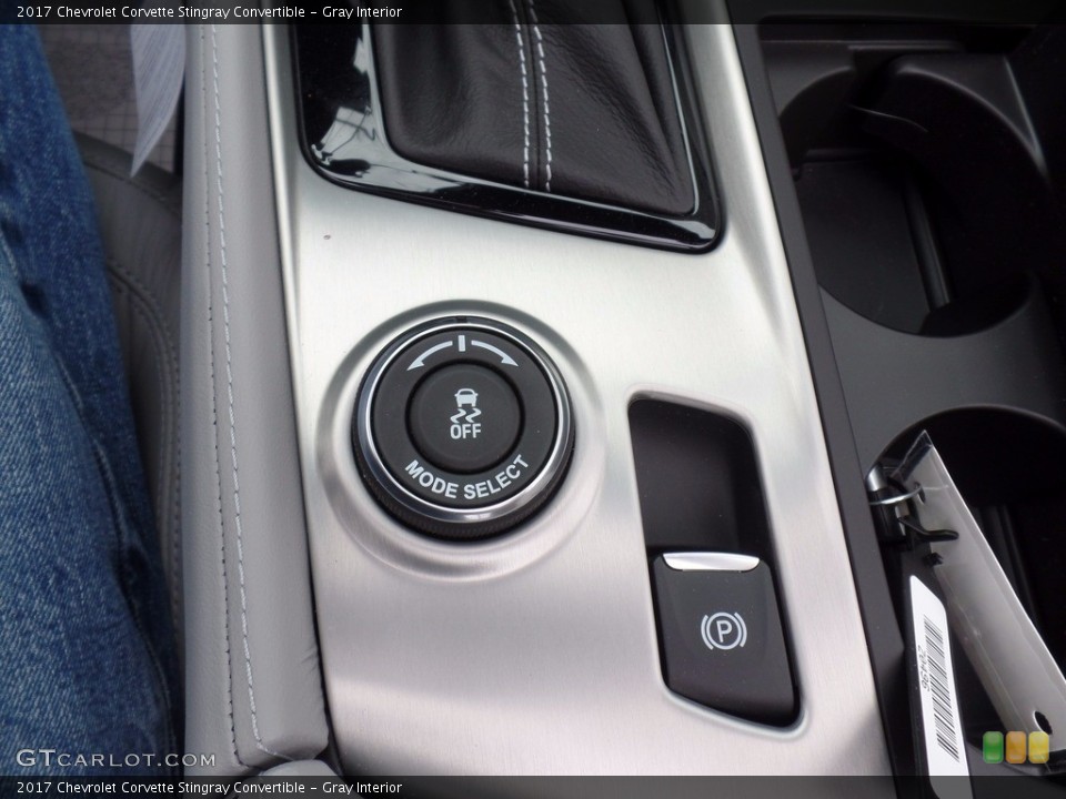 Gray Interior Controls for the 2017 Chevrolet Corvette Stingray Convertible #120442144