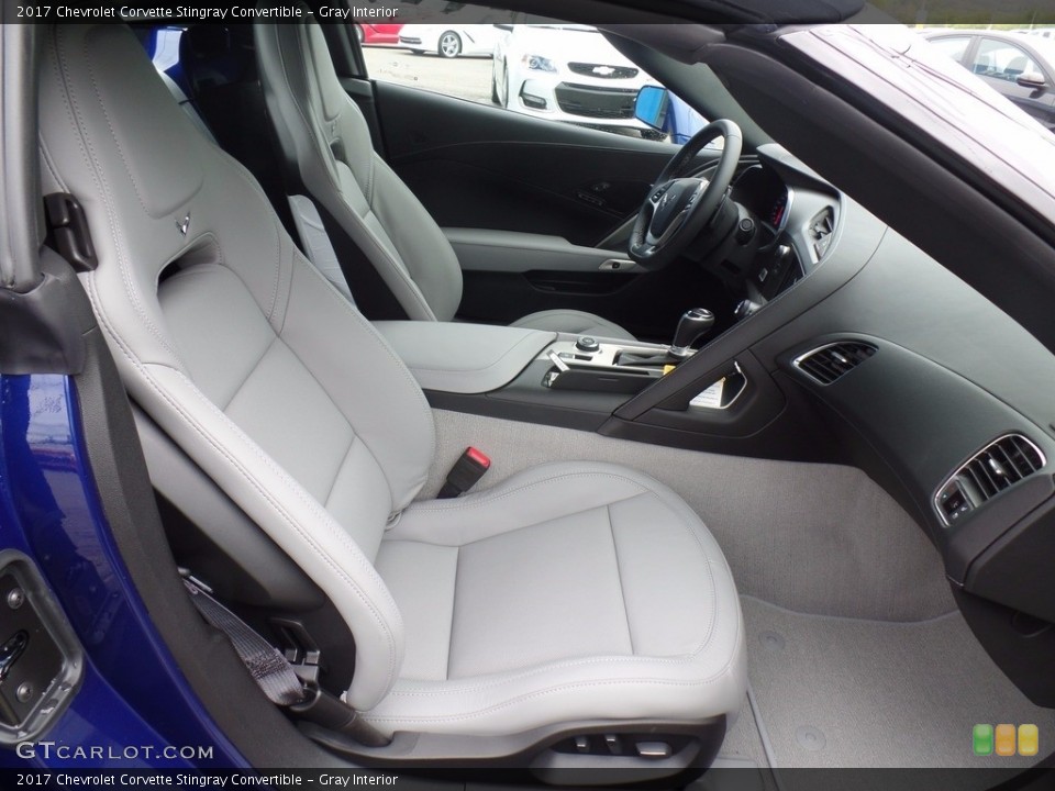 Gray Interior Front Seat for the 2017 Chevrolet Corvette Stingray Convertible #120442447