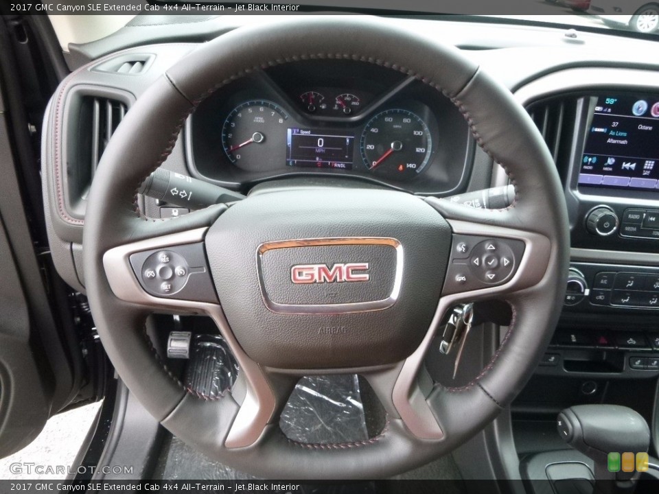 Jet Black Interior Steering Wheel for the 2017 GMC Canyon SLE Extended Cab 4x4 All-Terrain #120448465