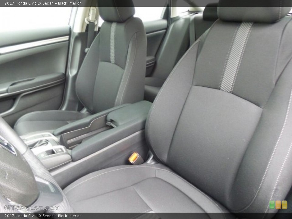 Black Interior Front Seat for the 2017 Honda Civic LX Sedan #120451301