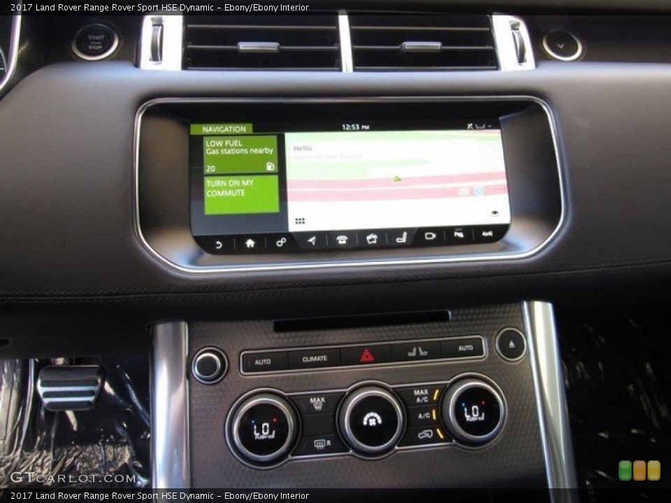 Ebony/Ebony Interior Controls for the 2017 Land Rover Range Rover Sport HSE Dynamic #120451994