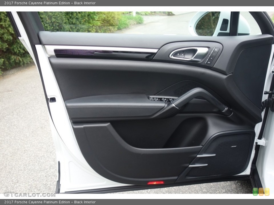 Black Interior Door Panel for the 2017 Porsche Cayenne Platinum Edition #120452457
