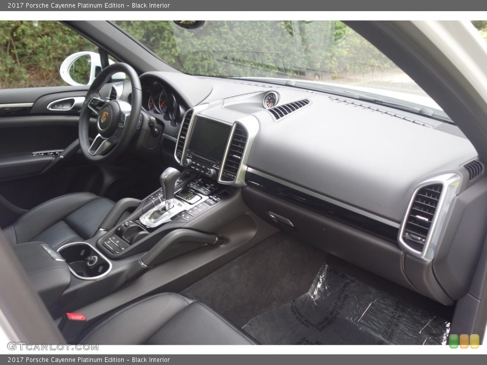 Black Interior Dashboard for the 2017 Porsche Cayenne Platinum Edition #120452591