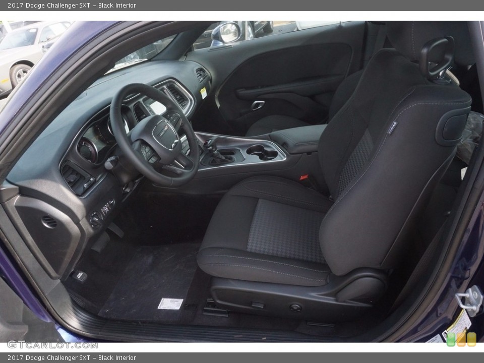 Black Interior Front Seat for the 2017 Dodge Challenger SXT #120452627