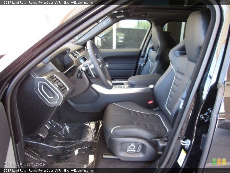 Ebony/Ebony Interior Photo for the 2017 Land Rover Range Rover Sport SVR #120452966