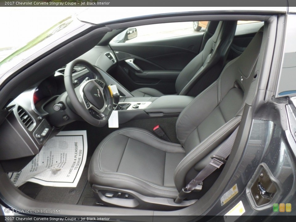Jet Black Interior Front Seat for the 2017 Chevrolet Corvette Stingray Coupe #120453326