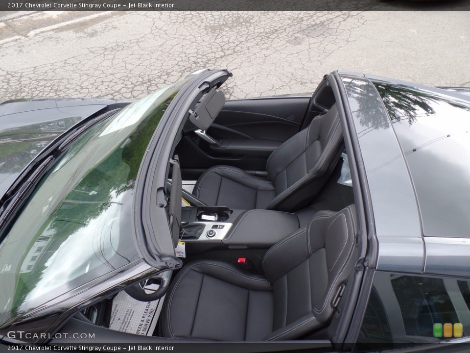 Jet Black Interior Front Seat for the 2017 Chevrolet Corvette Stingray Coupe #120454259