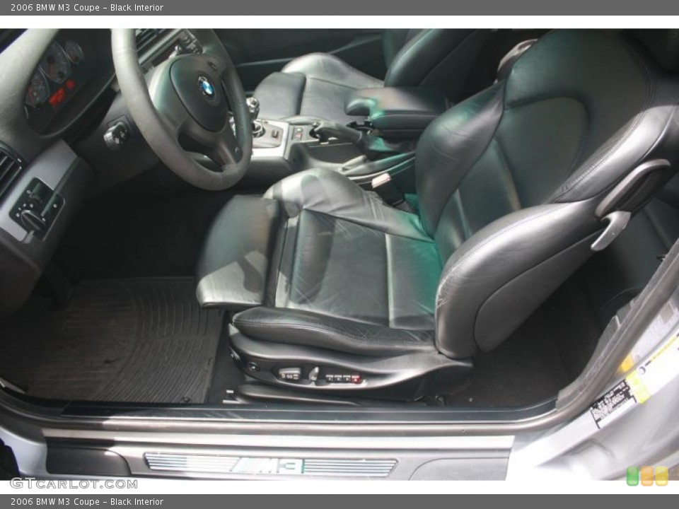 Black Interior Front Seat for the 2006 BMW M3 Coupe #120454514