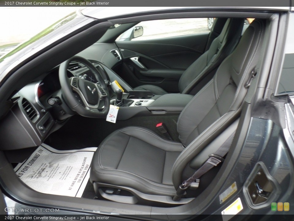 Jet Black Interior Front Seat for the 2017 Chevrolet Corvette Stingray Coupe #120454775