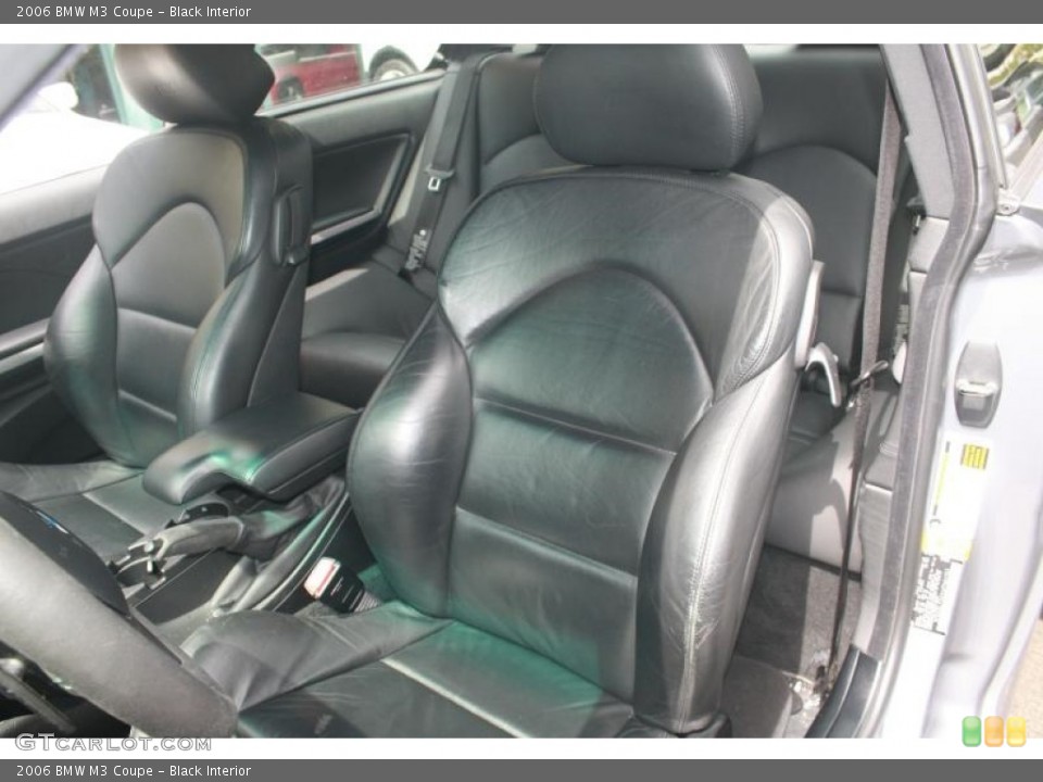 Black Interior Front Seat for the 2006 BMW M3 Coupe #120454787