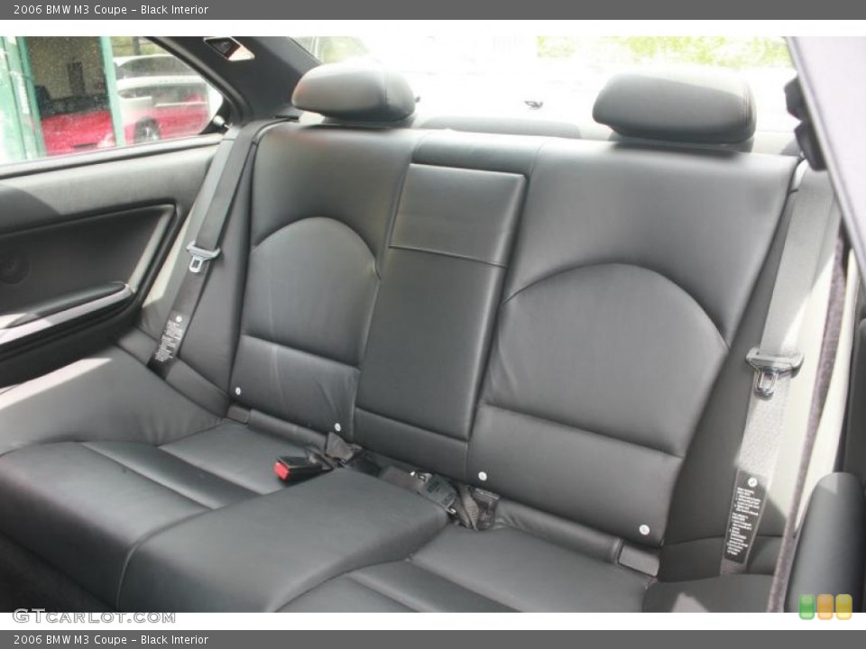 Black Interior Rear Seat for the 2006 BMW M3 Coupe #120454811
