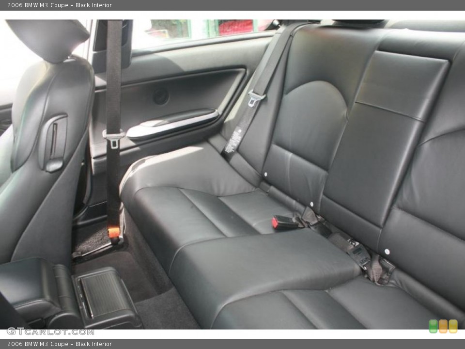 Black Interior Rear Seat for the 2006 BMW M3 Coupe #120454835