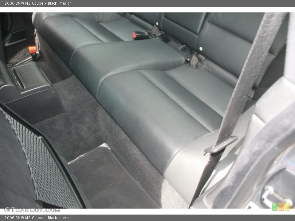 Black Interior Rear Seat for the 2006 BMW M3 Coupe #120454853