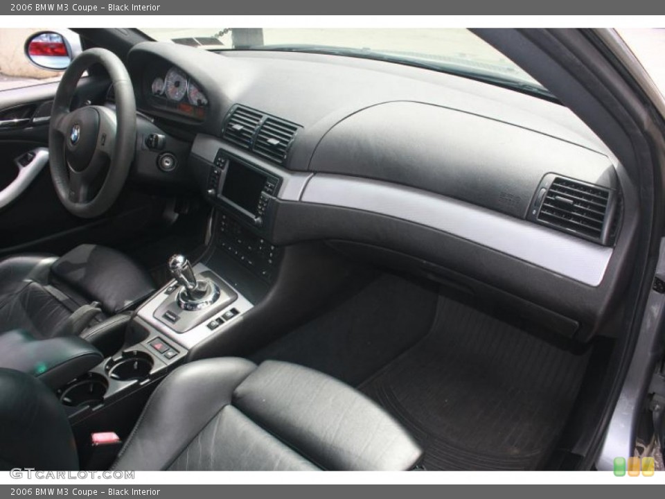 Black Interior Dashboard for the 2006 BMW M3 Coupe #120454925