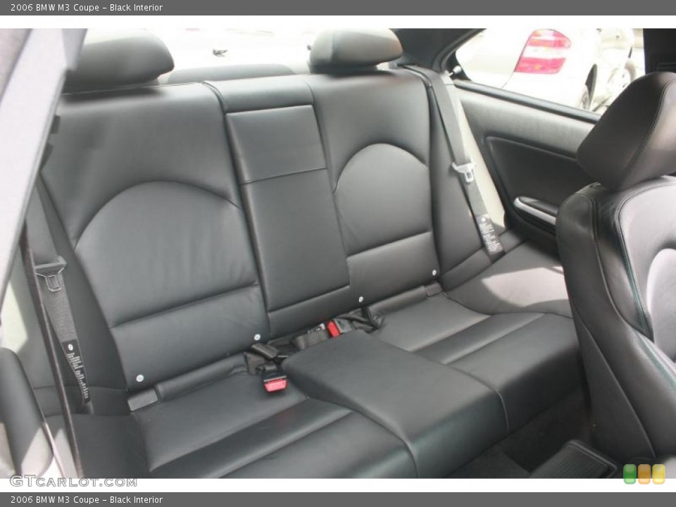 Black Interior Rear Seat for the 2006 BMW M3 Coupe #120455000